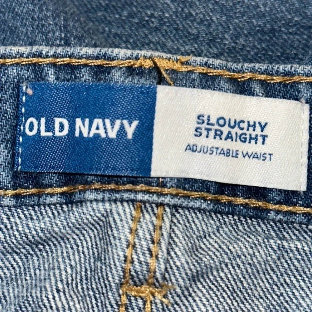 Old Navy Slouchy Straight Distressed Knees Cotton Denim Jeans 4T